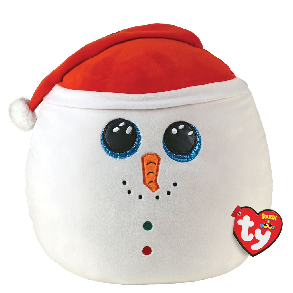 Flurry the Snowman 14" - Ty Squishy Beanies (Squish-A-Boos)
