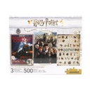 [JP-62001] Harry Potter - 3x500pc Jigsaw Puzzle Set - Aquarius