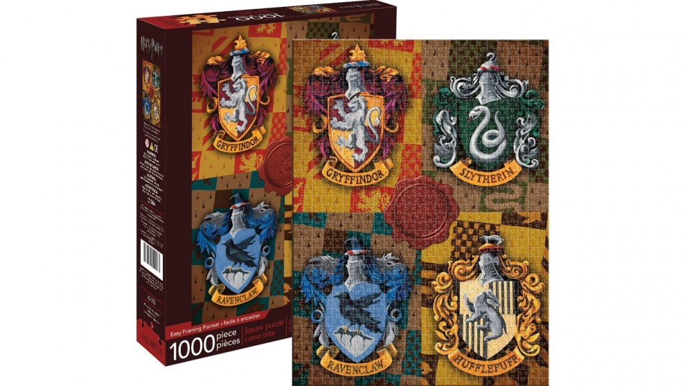 Harry Potter - Crests 1000pc Jigsaw Puzzle - Aquarius