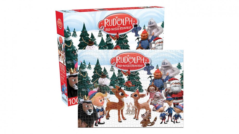 Rudolph The Red Nose Reindeer - 1000pc Slim Jigsaw Puzzle - Aquarius