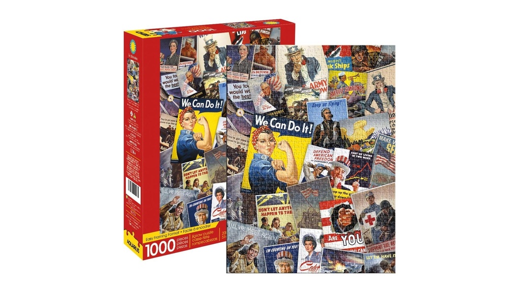 Smithsonian - War Posters Collage 1000pc Jigsaw Puzzle - Aquarius