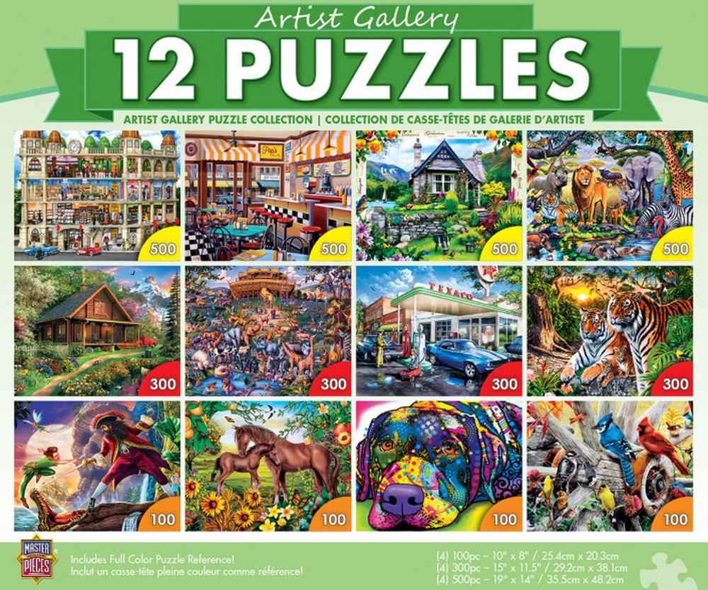 MasterPieces Puzzle - 12 Pack Artist Gallery