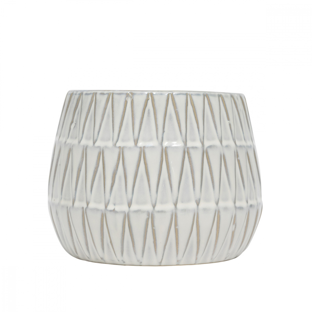 Island Breeze Large White Planter - Splosh