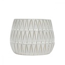 Island Breeze Large White Planter - Splosh