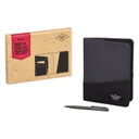 Travel Wallet Black & Grey - Gentlemen's Hardware