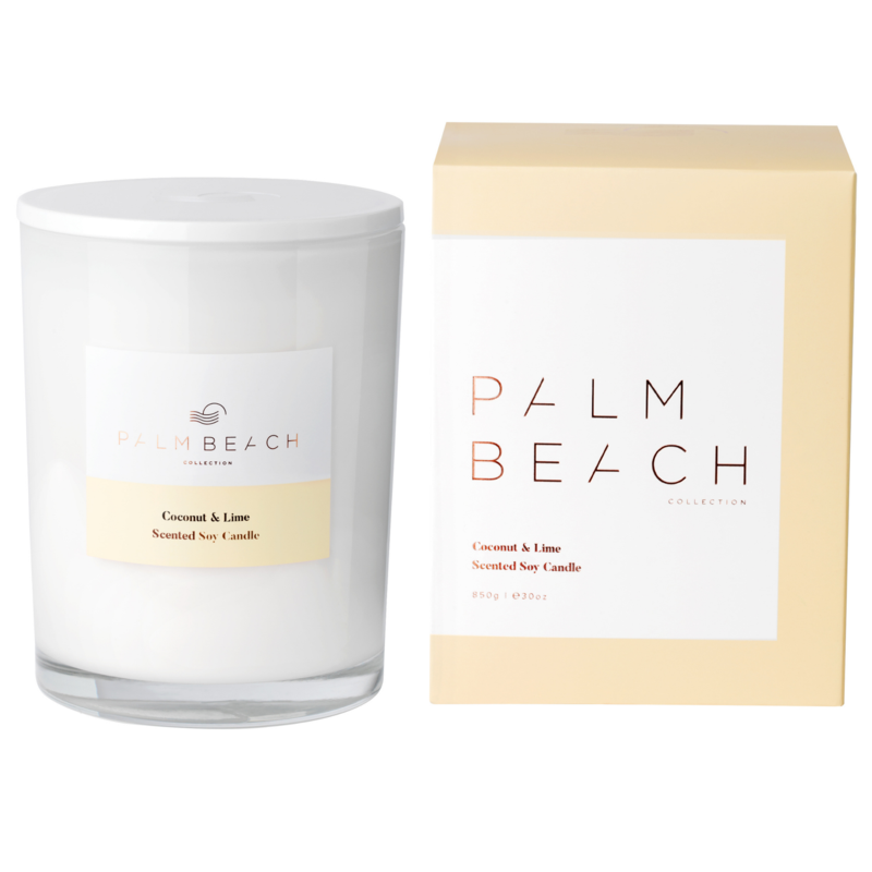 Coconut & Lime 850g Deluxe Candle - Palm Beach Collection