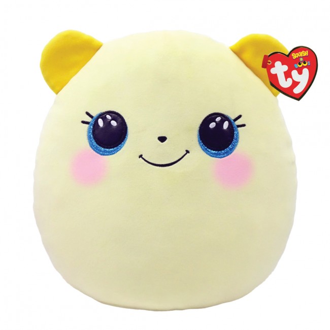 Buttercup Bear Yellow 10" - Ty Squishy Beanies (Squish-A-Boos)