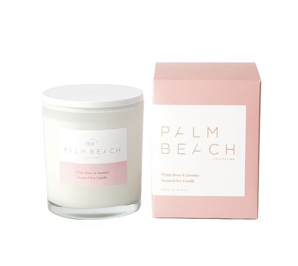 White Rose & Jasmine - Standard Candle - Palm Beach Collection