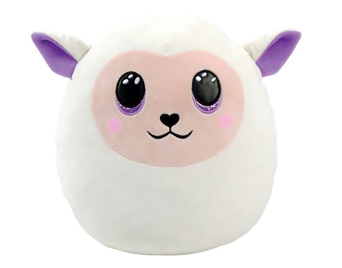 Ty Beanie Boo - 10" Fluffy Lamb Squish A Boo Easter 2022