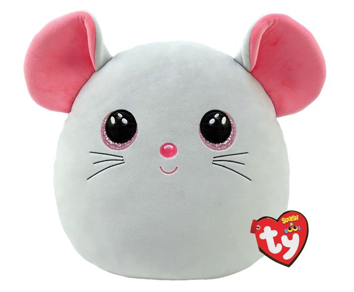 Catnip Mouse 10" - Ty Squishy Beanies (Squish-A-Boos)