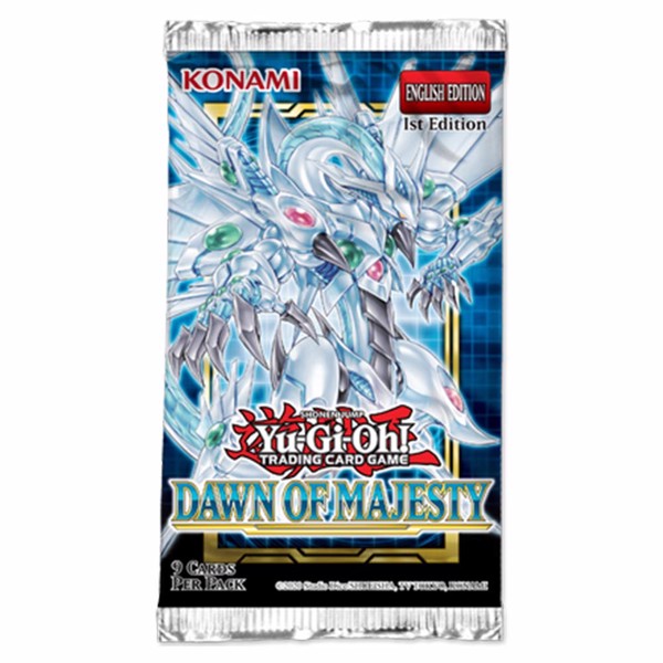 Yu-Gi-Oh! Trading Card Game - Dawn Of Majesty - 9 x Card Booster Pack