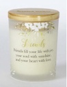 [SS688700-FD] Scented Wishes Candle in Glass Jar Friends - Arton Giftware