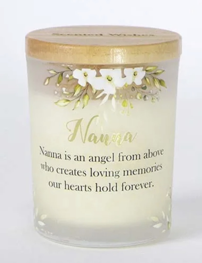 Scented Wishes Candle in Glass Jar Nana - Arton Giftware
