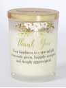 [SS688700-TY] Scented Wishes Candle in Glass Jar Thank You - Arton Giftware