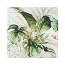 [ELG028-0001] Elegant Greenery Bouquet Ceramic Coaster - Splosh