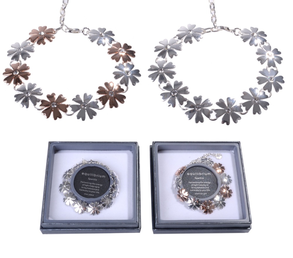 Diamond Flower Bracelet - Equilibrium Jewellery