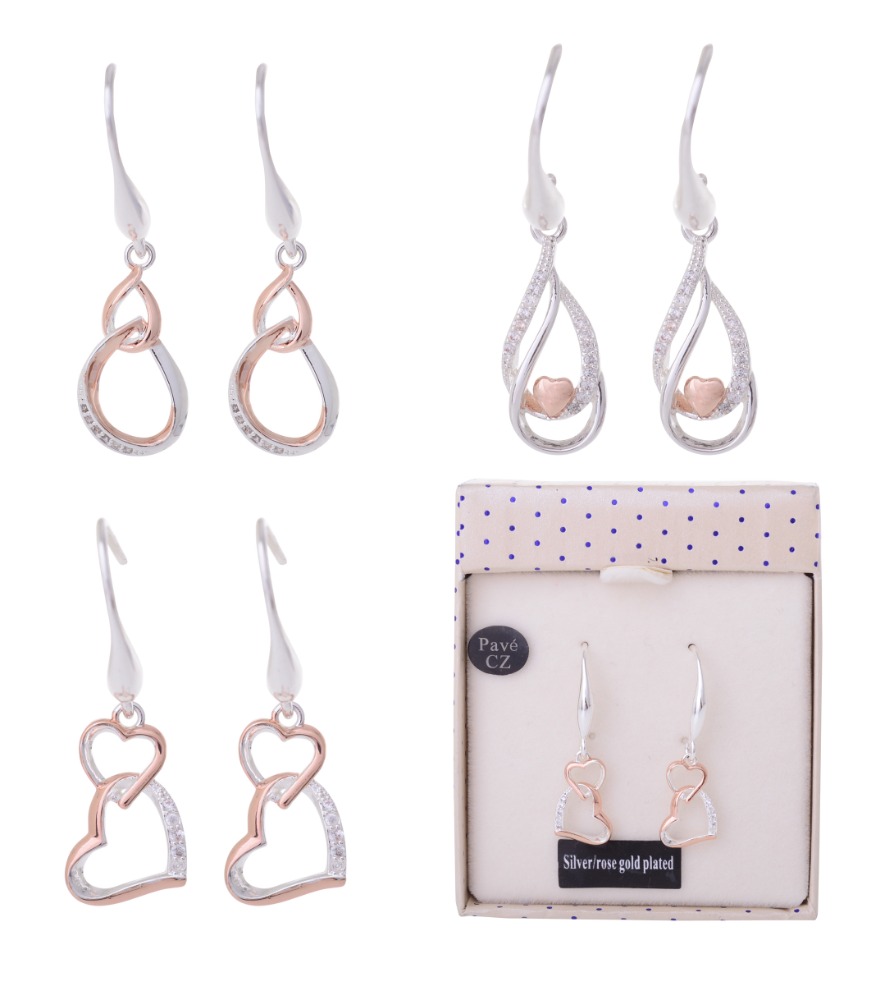 Diamond Link Earrings - Equilibrium Jewellery