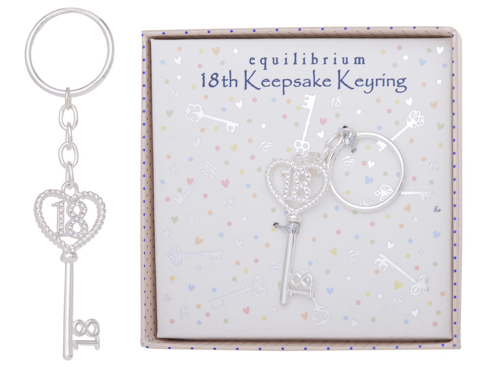 18th Keepsake Keyring - Equilibrium Jewellery