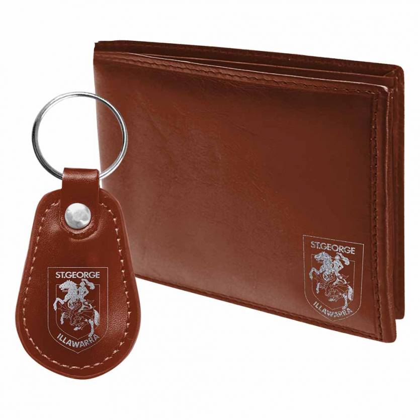 NRL St. George Illawarra Dragons Wallet & Keyring Gift Pack