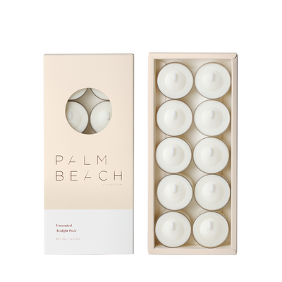 Unscented - Tealight Candles - Palm Beach Collection