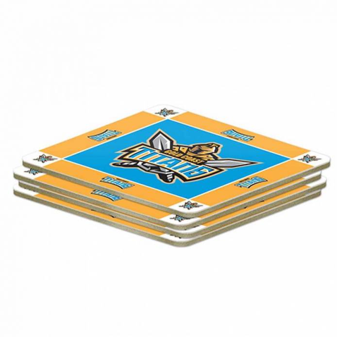 NRL Gold Coast Titans Coaster 4 Pack