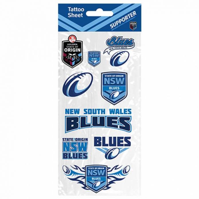 NSW Blues - Tattoo Sheet