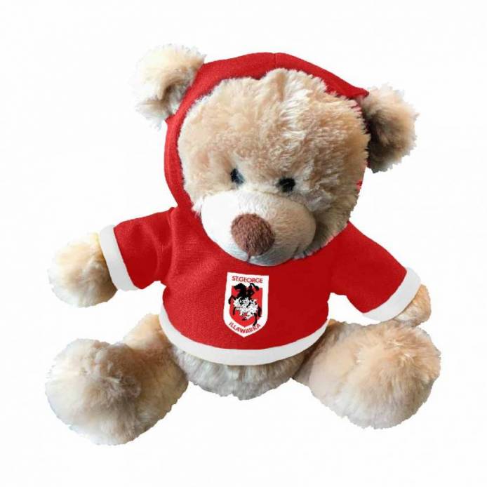 NRL St. George Illawarra Dragons - Plush Teddy with Hoodie