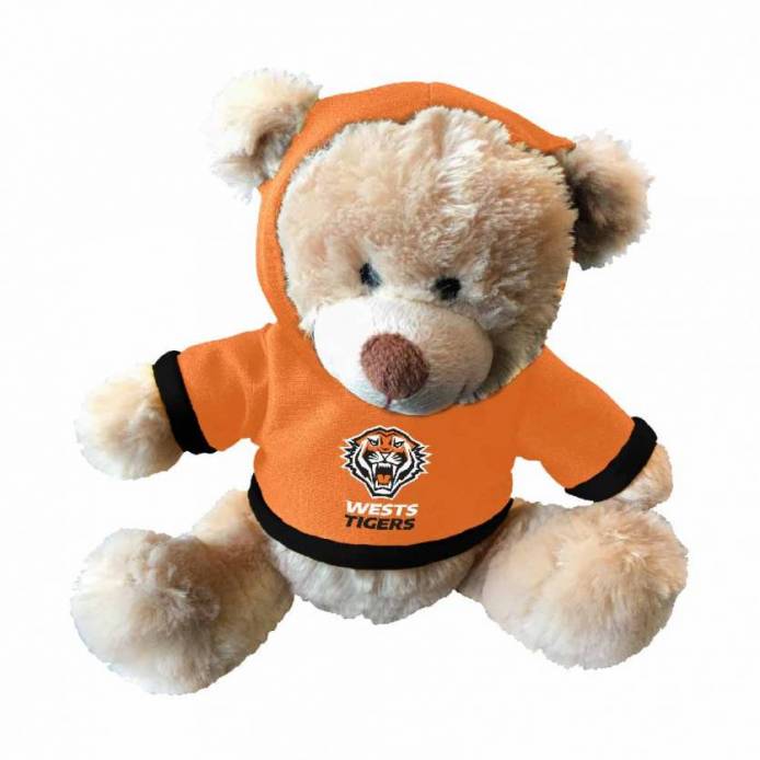 NRL Wests Tigers - Plush Teddy with Hoodie
