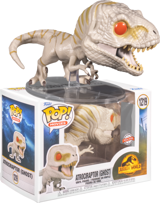 Jurassic World 3 - Atrociraptor Ghost Attack Pose Funko Pop! Vinyl Figure