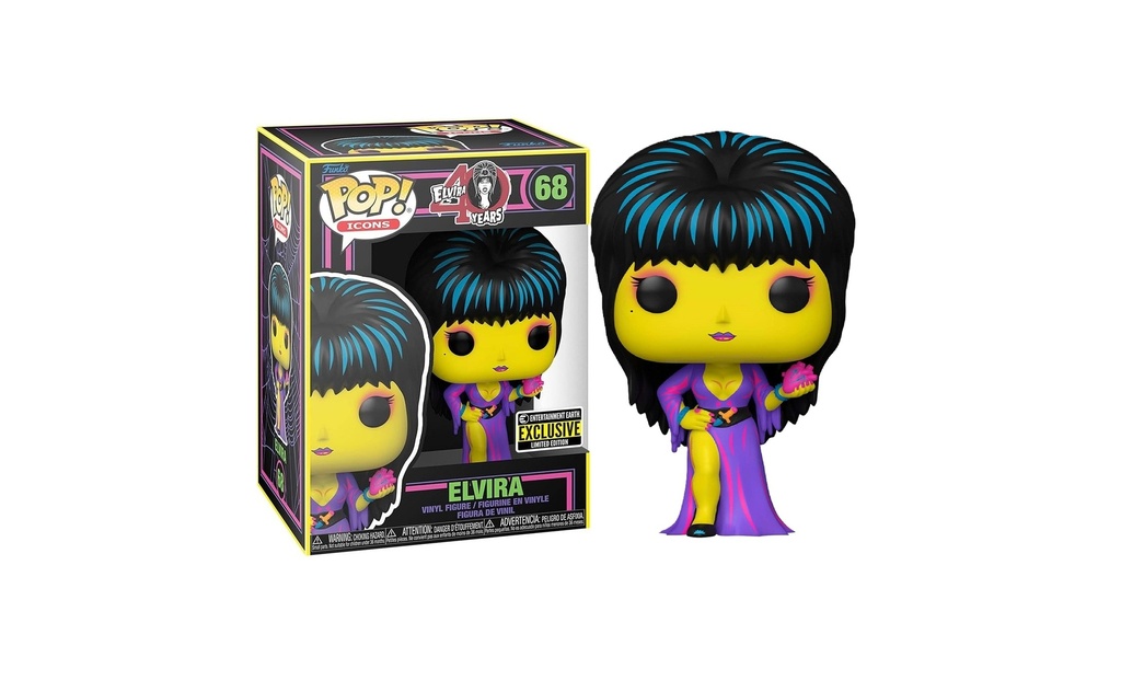 Elvira: Mistress of the Dark - Elvira Black Light Funko Pop! Vinyl #68