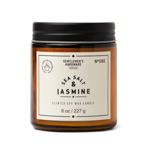 Sea Salt & Jasmine 8oz Jar Candle - Gentlemen's Hardware