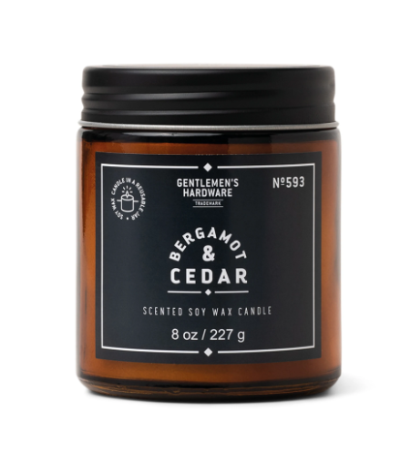 Bergamot & Cedar 8oz Jar Candle - Gentlemen's Hardware