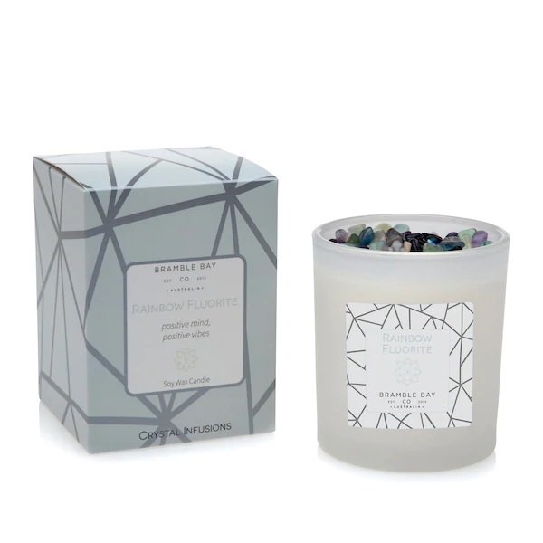 Bramble Bay Co - Rainbow Fluorite Crystal Infusions Candle