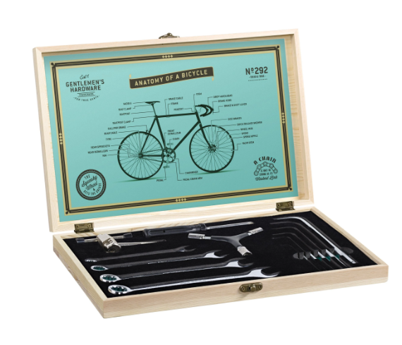 Bicycle Tool Kit in Wooden Box - Gentlemen's Hardware