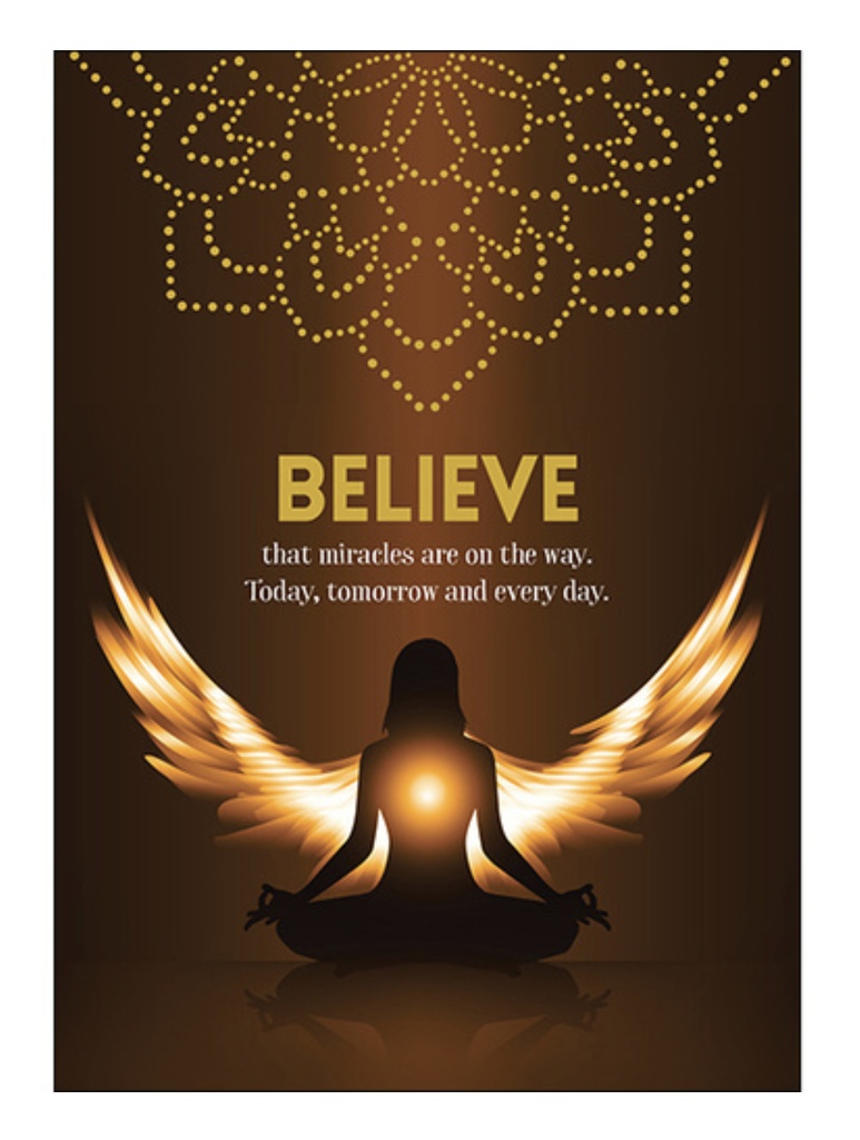 Believe Inspirational Card - Affirmations