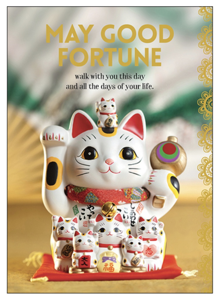 Good Fortune Inspirational Card - Affirmations