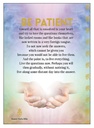 [A122] Be Patient Inspirational Card - Affirmations