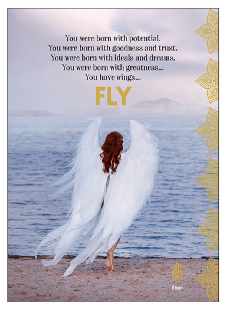 Fly Inspirational Card - Affirmations