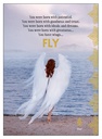 [A124] Fly Inspirational Card - Affirmations