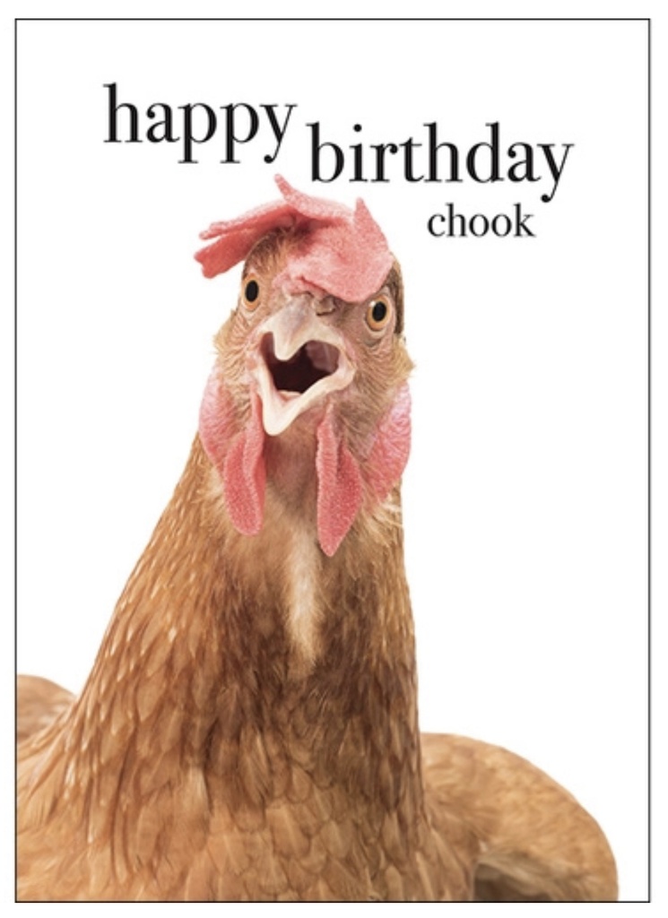 Chicken Animal Birthday Inspirational Card - Affirmations