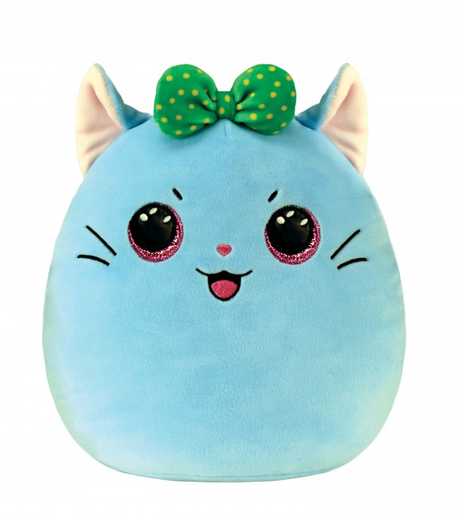 Kirra Cat With Bow 10" - Ty Squishy Beanies (Squish-A-Boos)