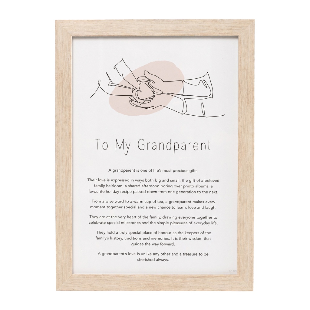 Gift Of Words To My Grandparent - Splosh