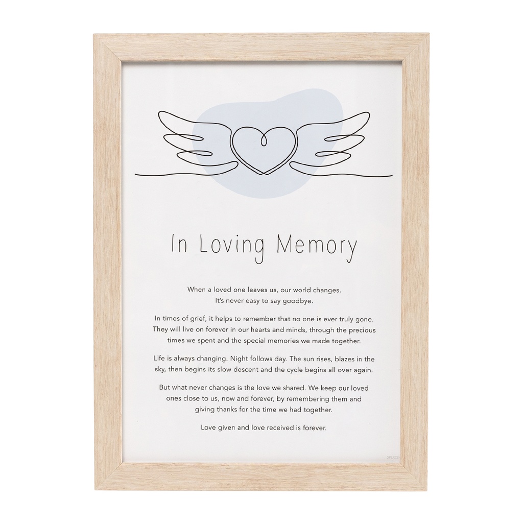 Gift Of Words In Loving Memory - Splosh