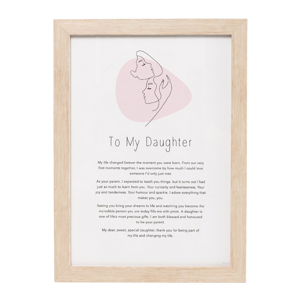 Gift Of Words To My Daughter - Splosh