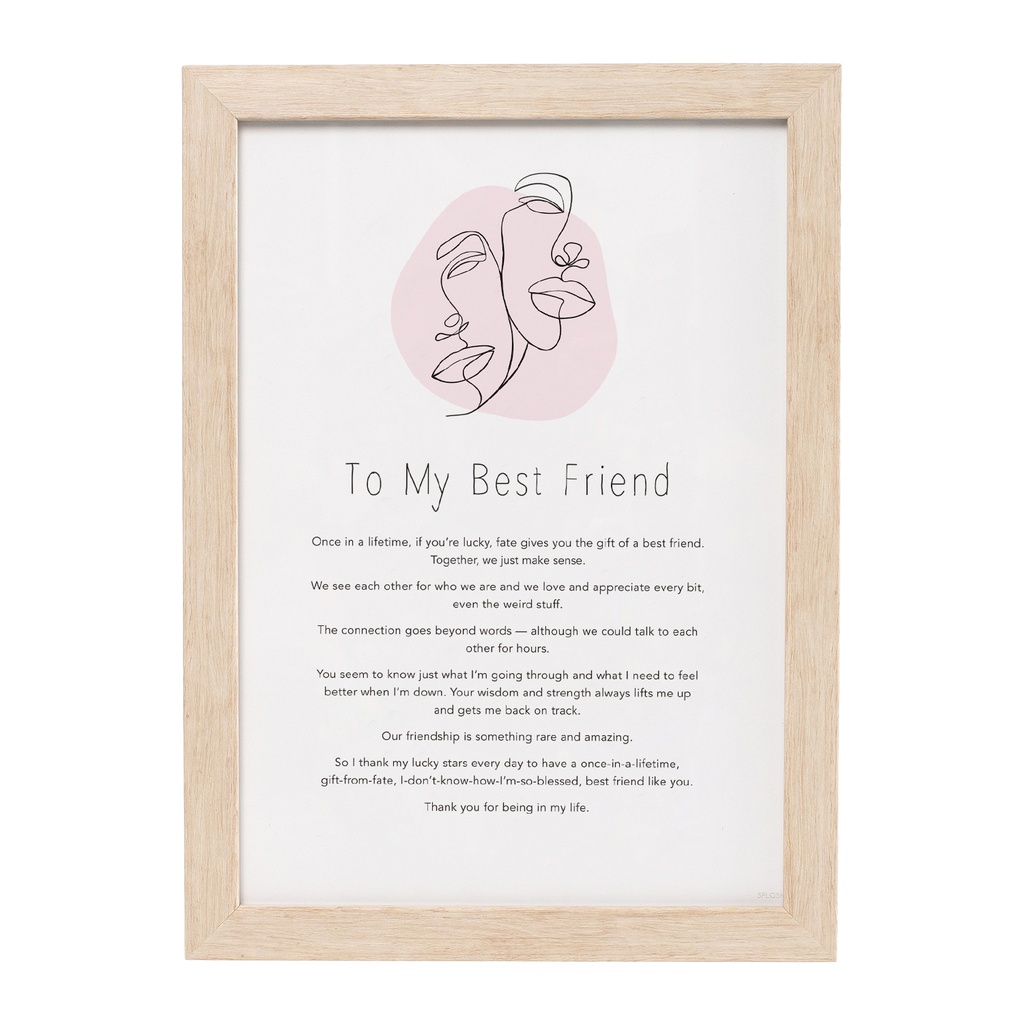 Gift Of Words To My Best Friend - Splosh