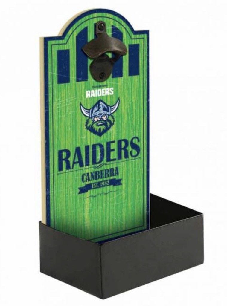 NRL Canberra Raiders Bottle Opener With Catcher