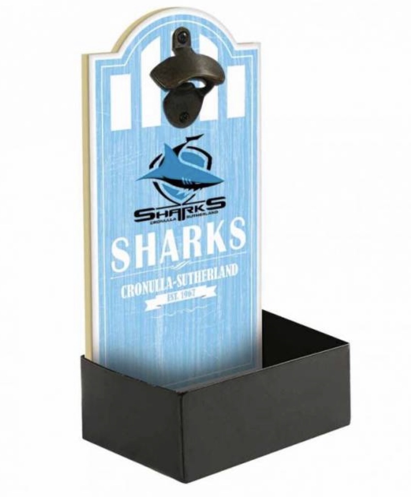 ​NRL Cronulla-Sutherland Sharks Bottle Opener With Catcher