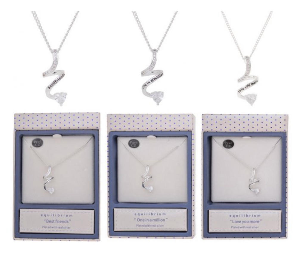 Swirl Sentiment Necklace - Equilibrium Jewellery