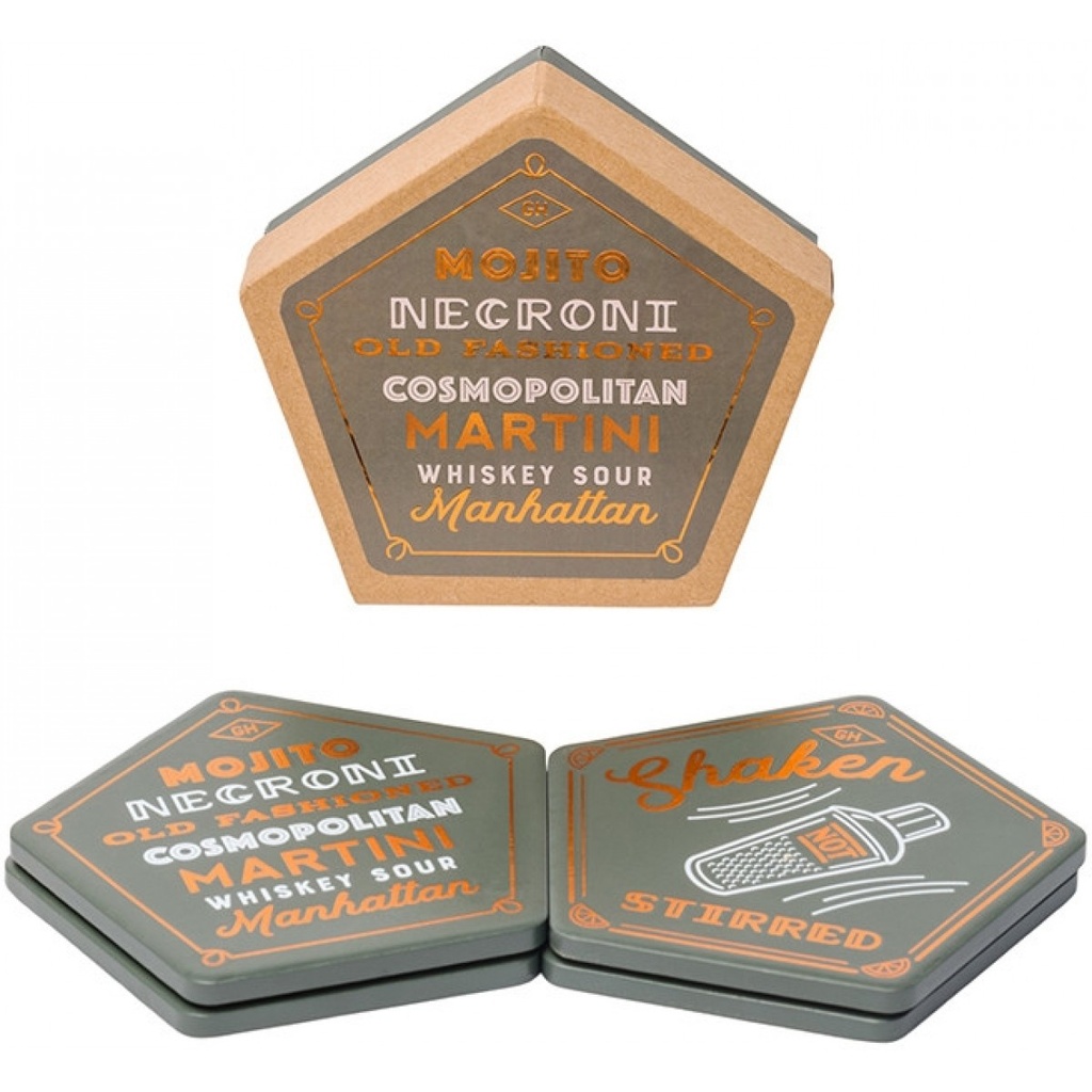 Cocktail Coasters Set Of 4 - Gentlemen's Hardware