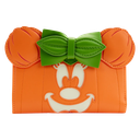 Disney - Minnie Pumpkin Glow In The Dark Face Halloween Flap Purse - Loungefly
